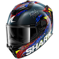 Shark Spartan GT Pro Carbon - Speed-Vibe Carbon / Blue / Red