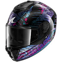 Shark Spartan RS - Reptaia Black / Teal / Violet Pearl