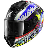 Shark Spartan RS Carbon - Streetrush Carbon / Blue / Yellow / White
