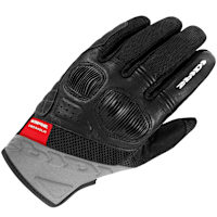 Spidi Ladies Flash-R Evo 2 Short Textile CE Gloves - Black / Grey / Red
