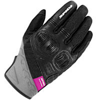 Spidi Ladies Flash-R Evo 2 Short Textile CE Gloves - Black / Fuchsia
