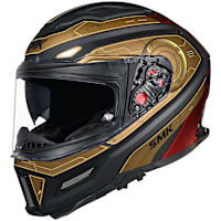 SMK Agnar - Cyborg Matt Black / Gold / Red