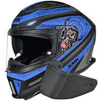 SMK Agnar - Cyborg Matt Black / Blue / Grey