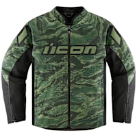 Icon Hooligan CE Tigersblood Textile Jacket - Green