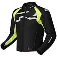 Richa Stradale Textile Waterproof Jacket - Black / Fluo Yellow
