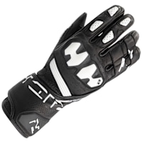 Richa RS-86 Leather Gloves - Black / White
