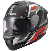 LS2 Stream II - Vintage Matt Black / Grey / Red