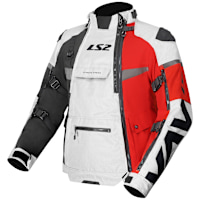 LS2 X-Master Textile Jacket - Black / Grey / Red