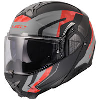 LS2 Advant II - Glide Matt Black / Grey / Red