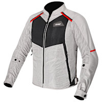 LS2 Breeze Textile Jacket - Grey / Black / Red