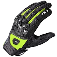 LS2 Atom Gloves - Black / Hi-Vis Yellow