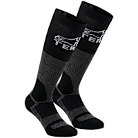 Alpinestars AT Merino Socks - Tar Grey / Black