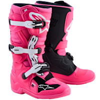 Alpinestars Youth Tech 7s Boots - Fluo Pink / Black / White
