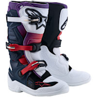 Alpinestars Youth Tech 7s Boots - Dark Blue / White / Black