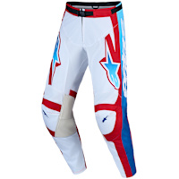 Alpinestars Racer Hunt Pants - White / Fire Red / UCLA Blue