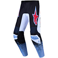 Alpinestars Fluid Drag Pants - Black / White / Light Blue / Fluo Red