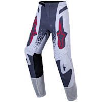 Alpinestars Youth Supertech Swan Pants - Light Lilac / Dark Grey / Fluo Red