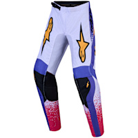Alpinestars Youth Fluid Drag Pants - Light Lilac / Blue Iris / Gold