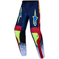 Alpinestars Youth Fluid Drag Pants - Blue Navy / Fire Red / White