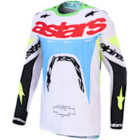 Alpinestars Supertech Dyna Jersey - Light Lilac / Fluo Green / Black