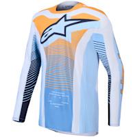 Alpinestars Techstar Maven Jersey - Dust Blue / Tangerine / Black