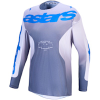 Alpinestars Racer Amber Jersey - Ash Grey / Light Lilac / UCLA Blue