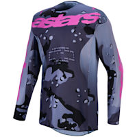 Alpinestars Racer Lone Jersey - Grey Camo / Purple