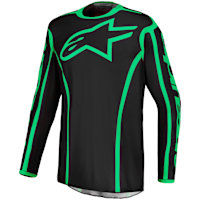 Alpinestars Fluid Apex V2 Jersey - Black / Fluo Green