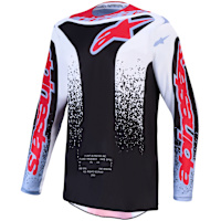 Alpinestars Fluid Drag Jersey - Black / White / Light Blue / Fluo Red
