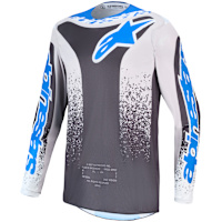 Alpinestars Fluid Drag Jersey - Greystone / Light Lilac / UCLA Blue