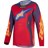 Alpinestars Youth Fluid Hunt Jersey - Fire Red / Greystone / Hot Coral