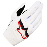 Alpinestars Supertech MX Gloves - White / Black / Fire Red