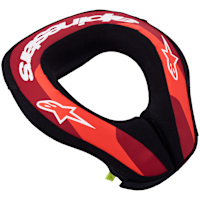 Alpinestars Youth Sequence Neck Roll - Fluo Red / Metallic Red / White