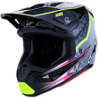Alpinestars S-M7 Blaster - Gloss Black / Grey / White / Fluo Yellow