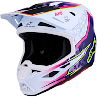 Alpinestars S-M7 Blaster - Gloss Purple / Pink / White