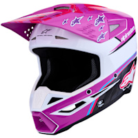 Alpinestars S-M3 Falcon - Gloss Purple / White / Black / Fluo Pink