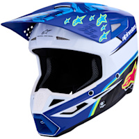Alpinestars S-M3 Falcon - Gloss Blue / White / Black / Fluo Pink / Fluo Yellow