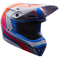 Bell MX-10 MIPS - Speedway White / Blue