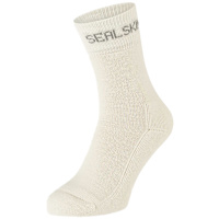 Sealskinz Suffield Solo Merino Liner Socks - Cream