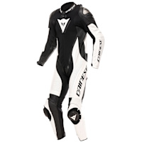Dainese Demon Sprint Perforated Leather 1 Piece Suit - Black / White / White