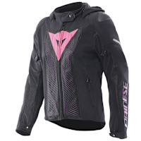 Dainese Ladies Super Sprint Air Textile Jacket - Black / Pink / Violet