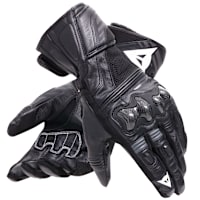 Dainese Reacto Carbon Long Leather Gloves - Black / Anthracite