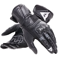 Dainese Ladies Reacto Carbon Long Leather Gloves - Black / Anthracite