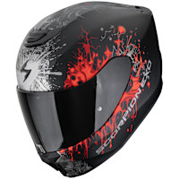 Scorpion Exo-391 - Wolf Matt Black / Red