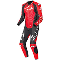 Richa Stradale GP One Piece Leather Suit - Red / Red / Black