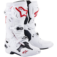 Alpinestars Tech 10 Supervented Boots - White / Bright Red