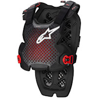 Alpinestars A-1 Pro Chest Protector - Anthracite / Black / Red