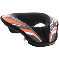 Alpinestars Youth Sequence Neck Roll - Black / Anthracite / Orange