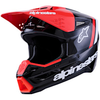 Alpinestars S-M3 Radium - Gloss Black / Fluo Red / White