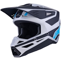 Alpinestars S-M3 Heat - Matt Silver / Blue / Black
